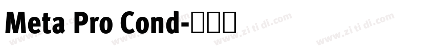 Meta Pro Cond字体转换 Meta Pro Cond字体转换